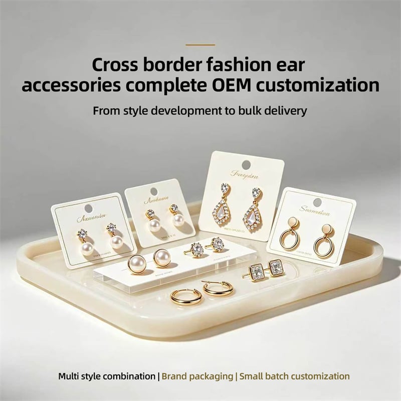 Custom Premium Stainless Steel Earrings | Mass OEM for Cross-Border Bestselling Jewelry Popular in Europe & America