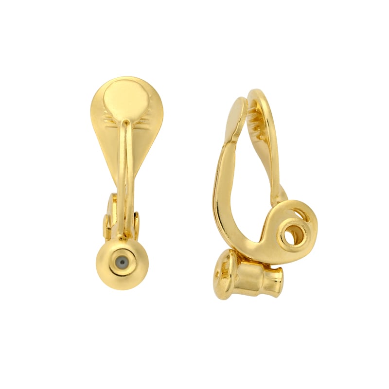 Copper Waterdrop Earring Clip – Hinged Converter for Non-Pierced Ears