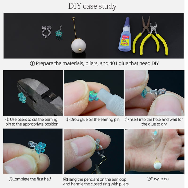 Resin Clip-On Earring Findings – 9 Styles for Non-Pierced Ears