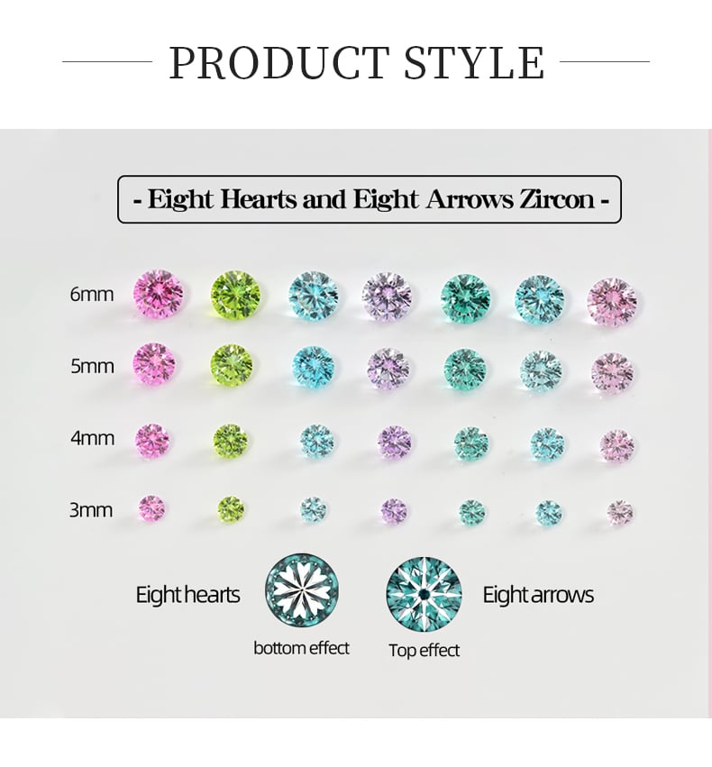 Loose CZ stones multi color collection with cut diagram.jpg