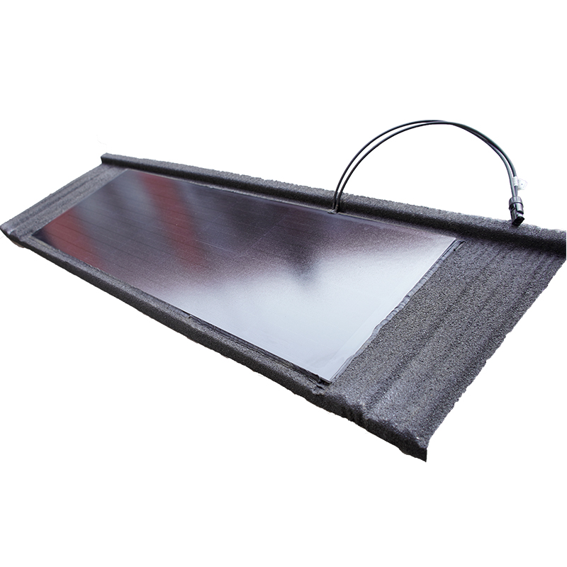 Why can integrated solar tiles be promoted on a large scale?