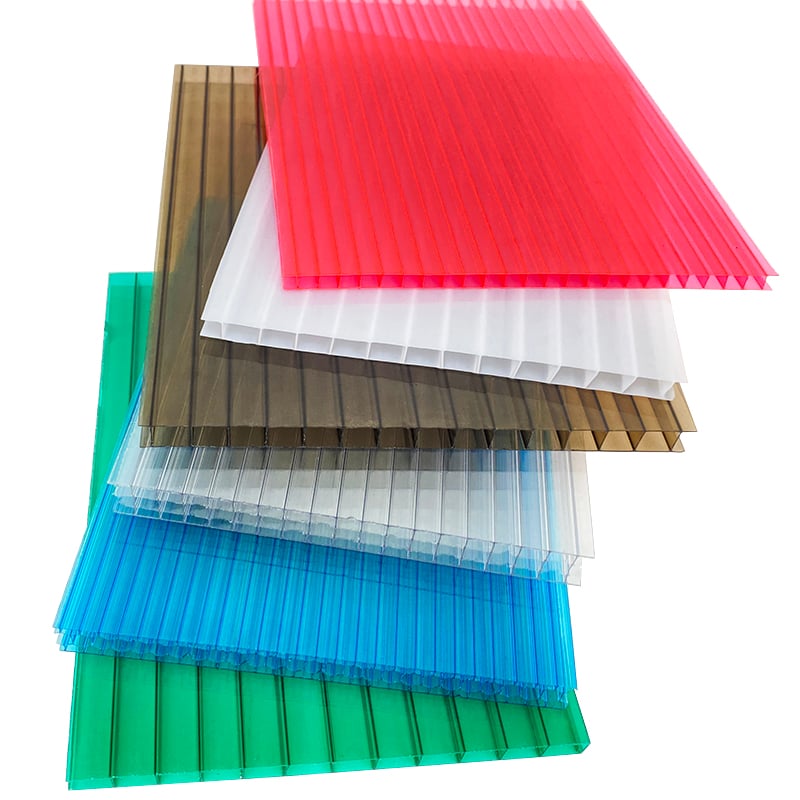 6mm Hollow Two Layers Polycarbonate  PC Panel Price