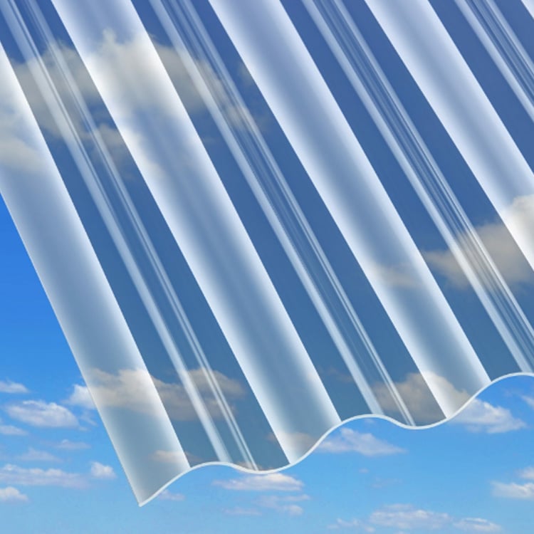 2.5mm Corrugated Polycarbonate Sheet Transparent Corrugated Roofing Sheet