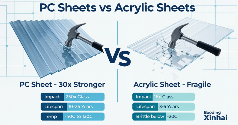 PC Sheets vs Acrylic Sheets: A Real Comparison of Safety and Durability