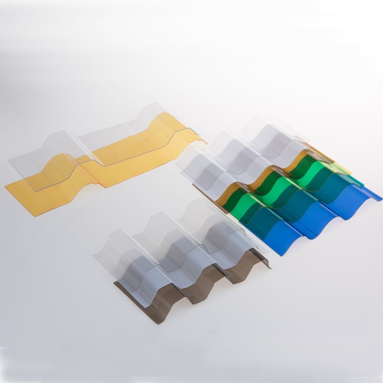 Raw Material Polycarbonate Roofing Corrugated Transparent Plastic Sheet