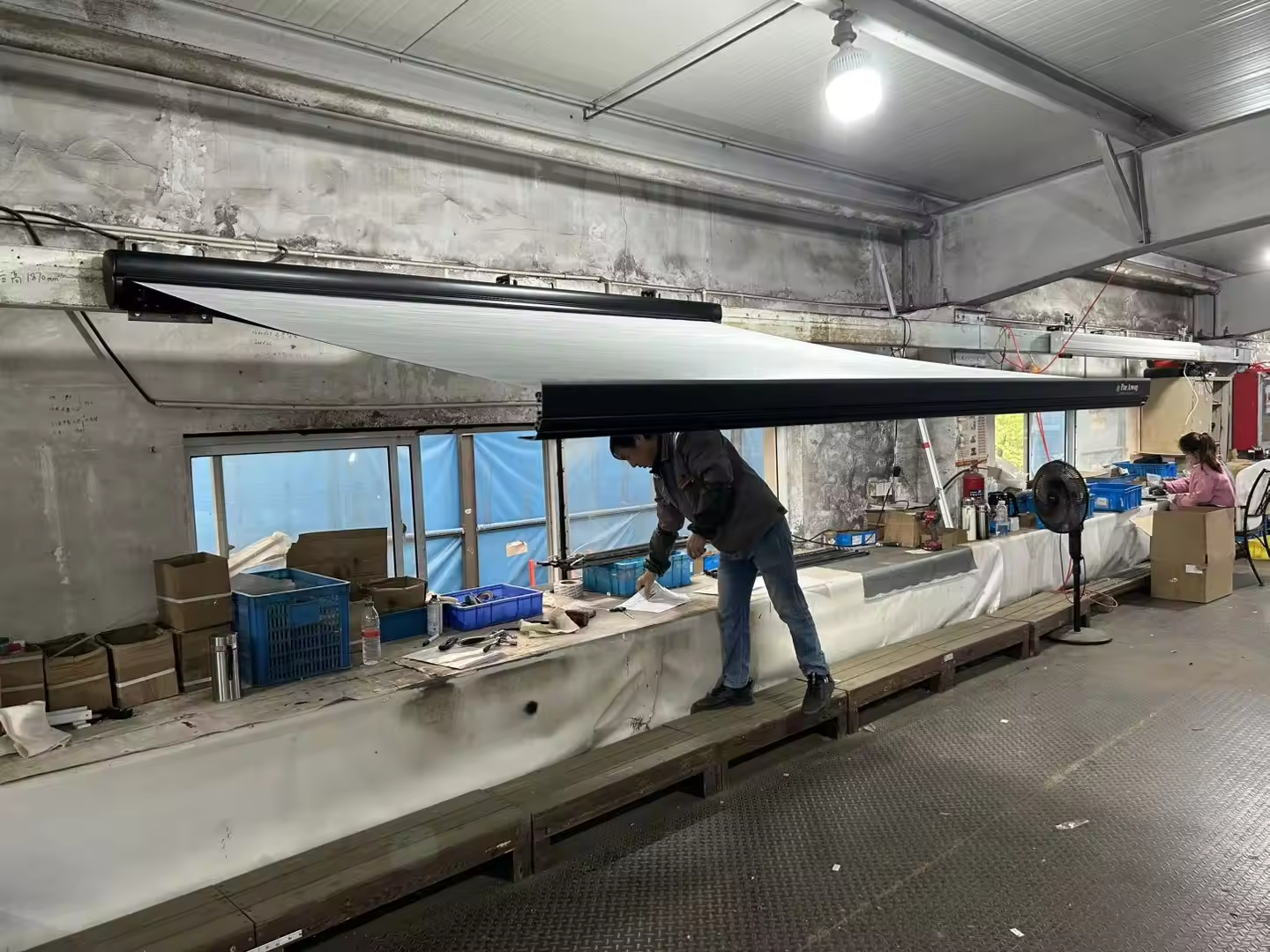 W5500N awnings and accessories prepared for a Polish RV distributor