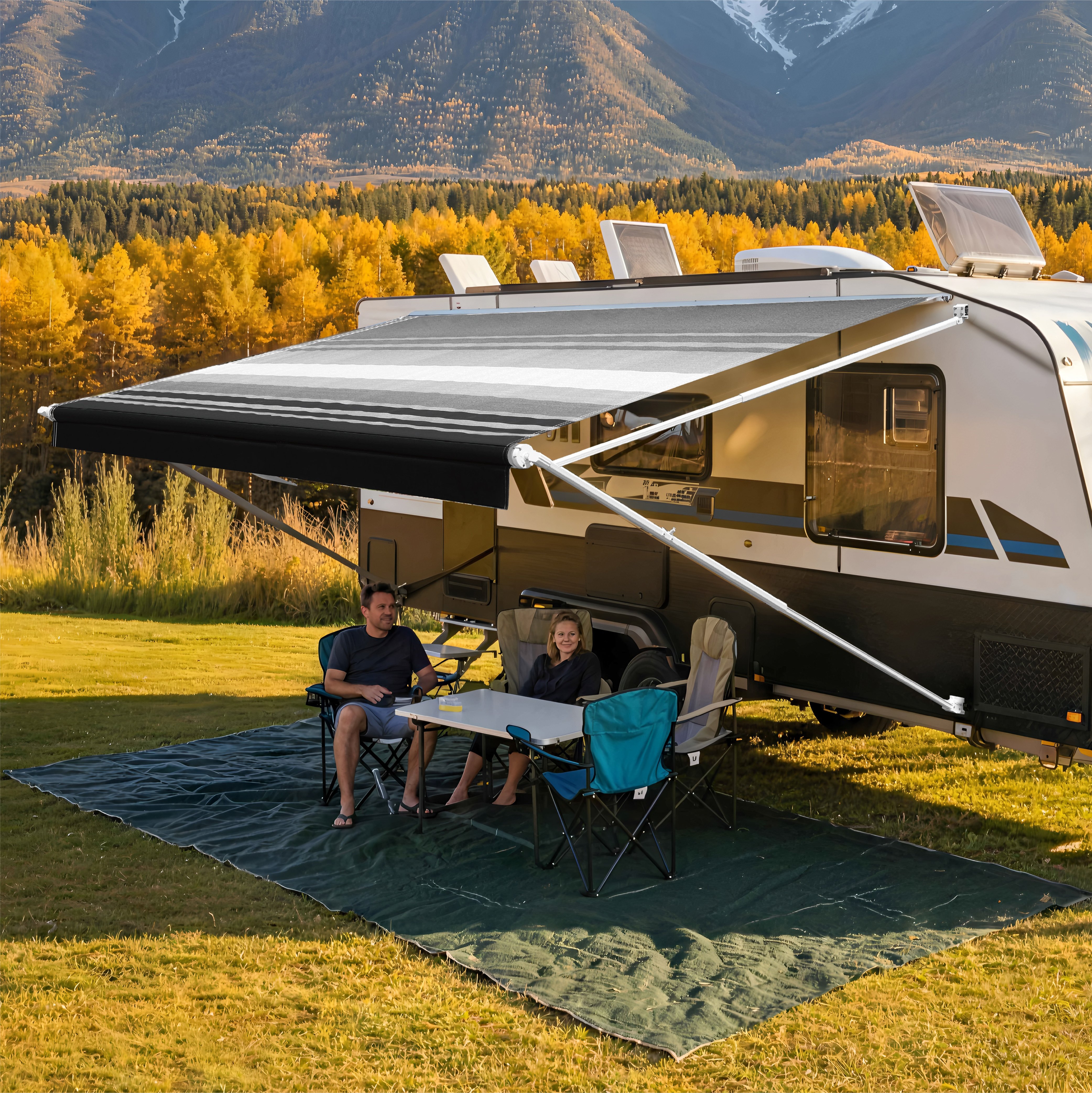 AWNLUX W5600 Manual Control RV Roll Out  Awning