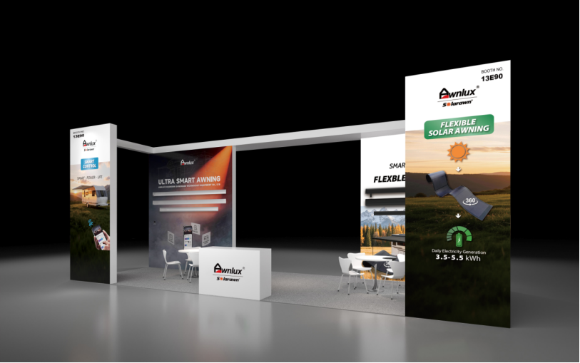 Awnlux at Caravan Salon Düsseldorf 2026 | RV Intelligent Control & Solar Solarawn Awning Solutions