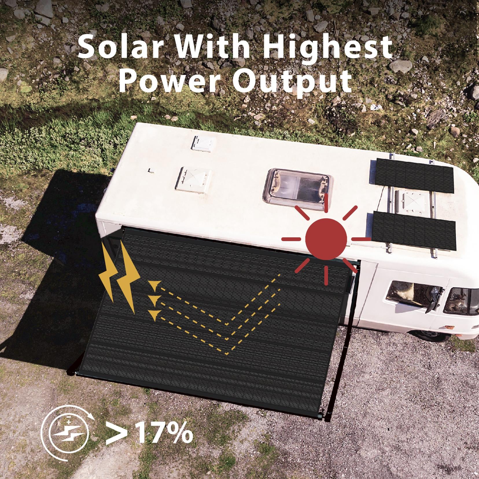 AWNLUX SA5700 Electric Flexible Solar RV Awning