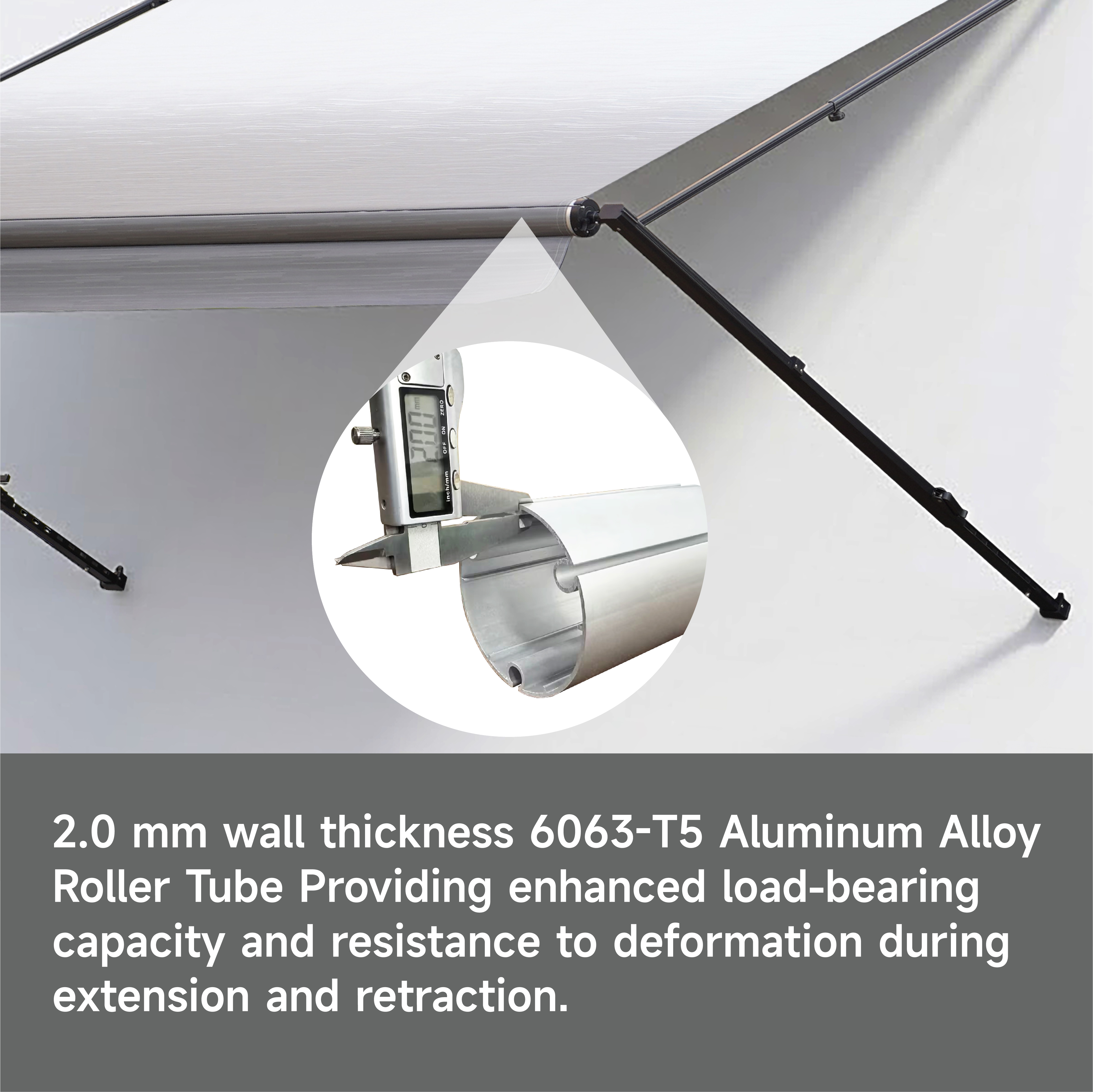AWNLUX W5600 Manual Control RV Roll Out  Awning