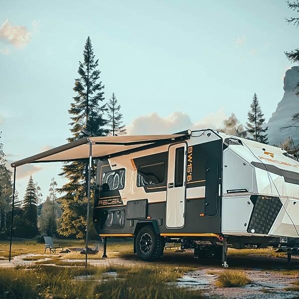 Awnlux W5900 Wall Mount Large Cassette RV Awning