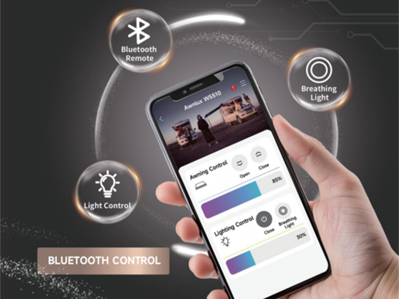 Guía completa del control inteligente ultra para toldos de autocaravanas Awnlux W5510: ¿cuál es la diferencia entre el panel táctil, la aplicación Bluetooth Awnlinka y el sistema RV CAN/RS485?