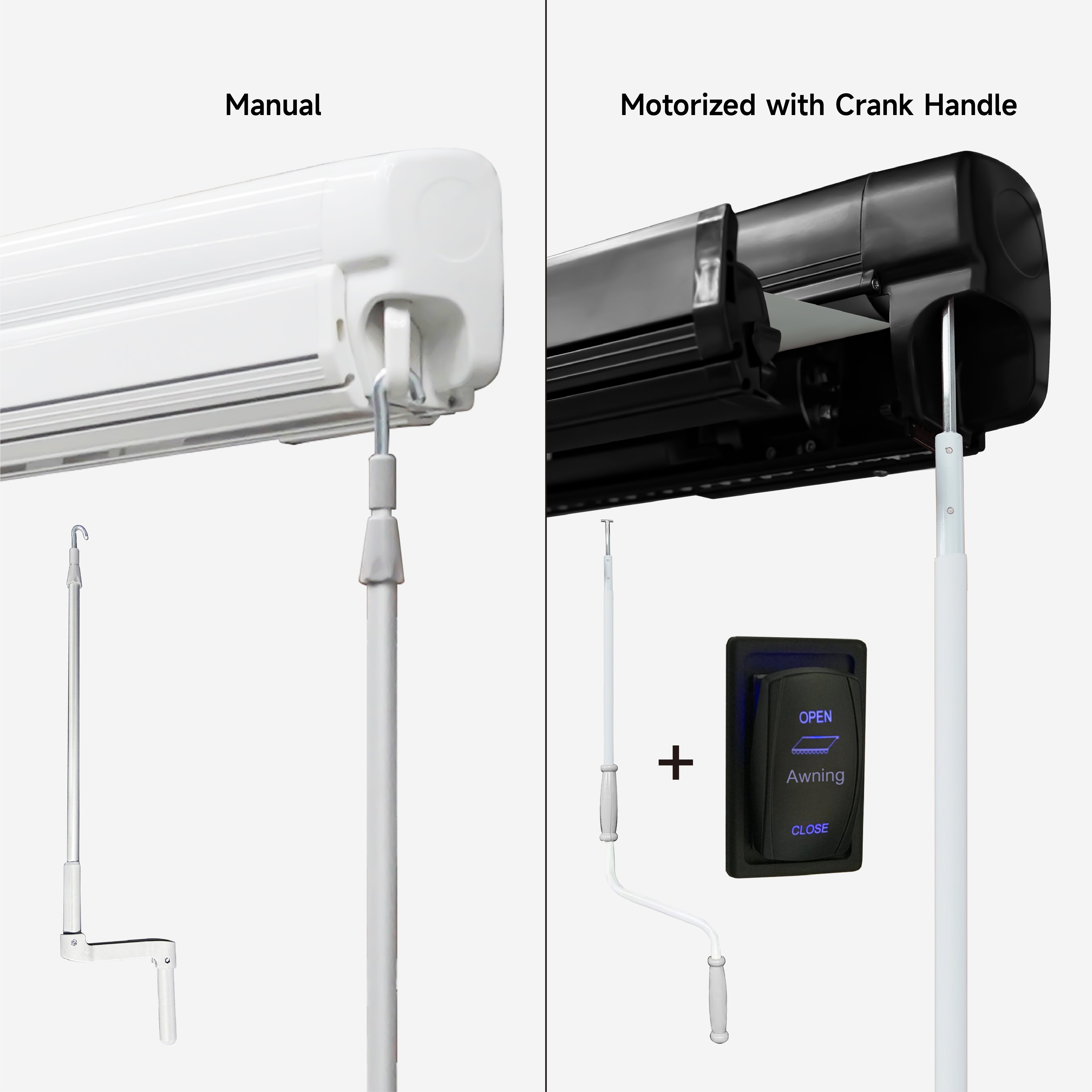 AWNLUX W5500 Wall Mount Cassette RV Awning