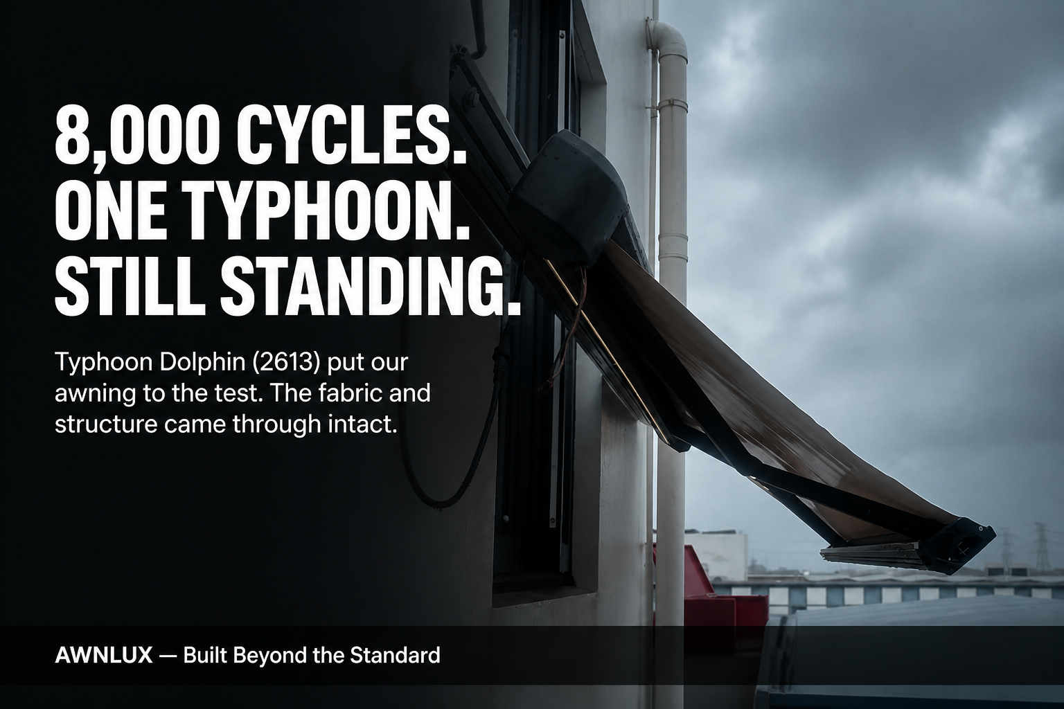 What 8,000 Open-Close Cycles and a Real Typhoon Taught Us About RV Awning Reliability