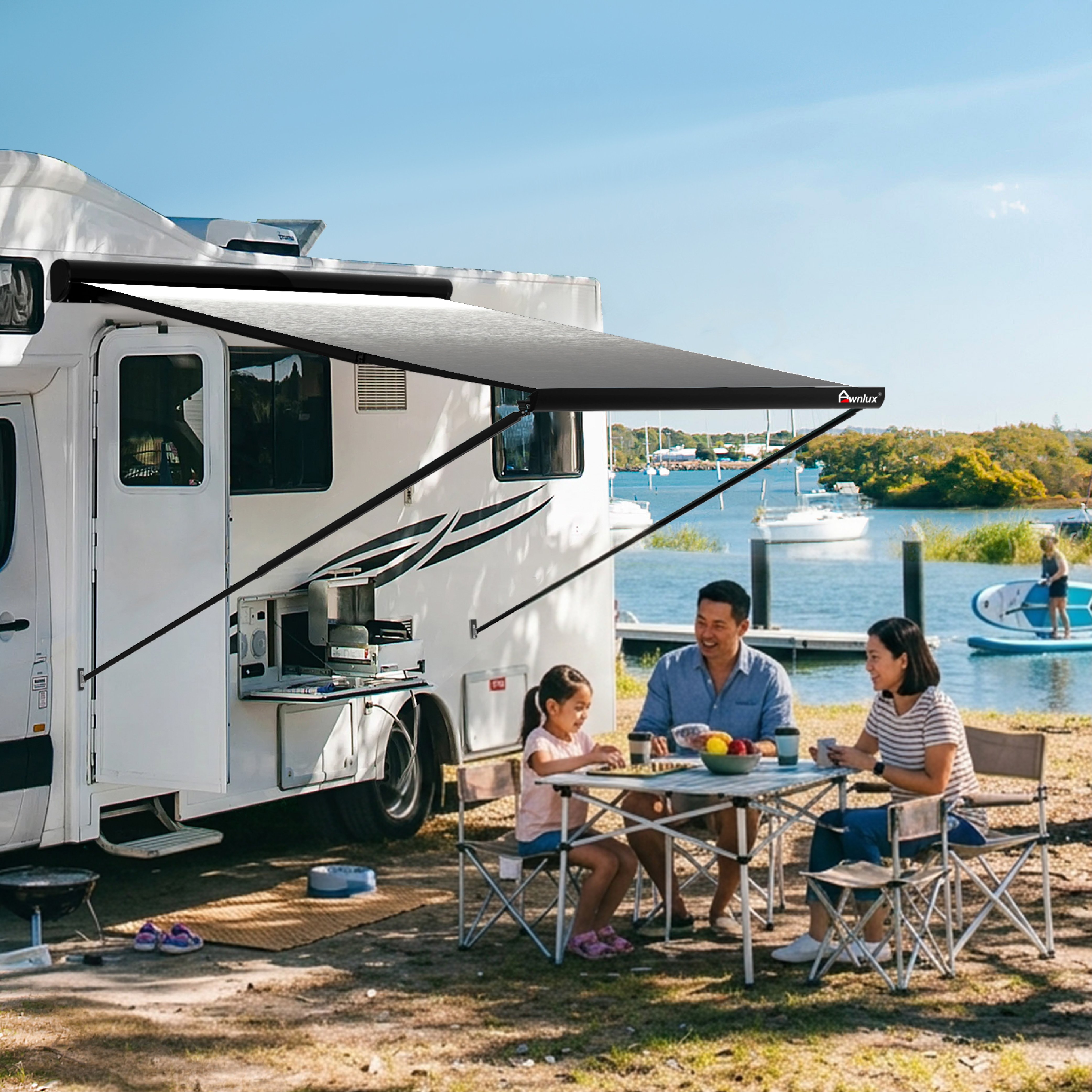 Awnlux W5900 Wall Mount Large Cassette RV Awning