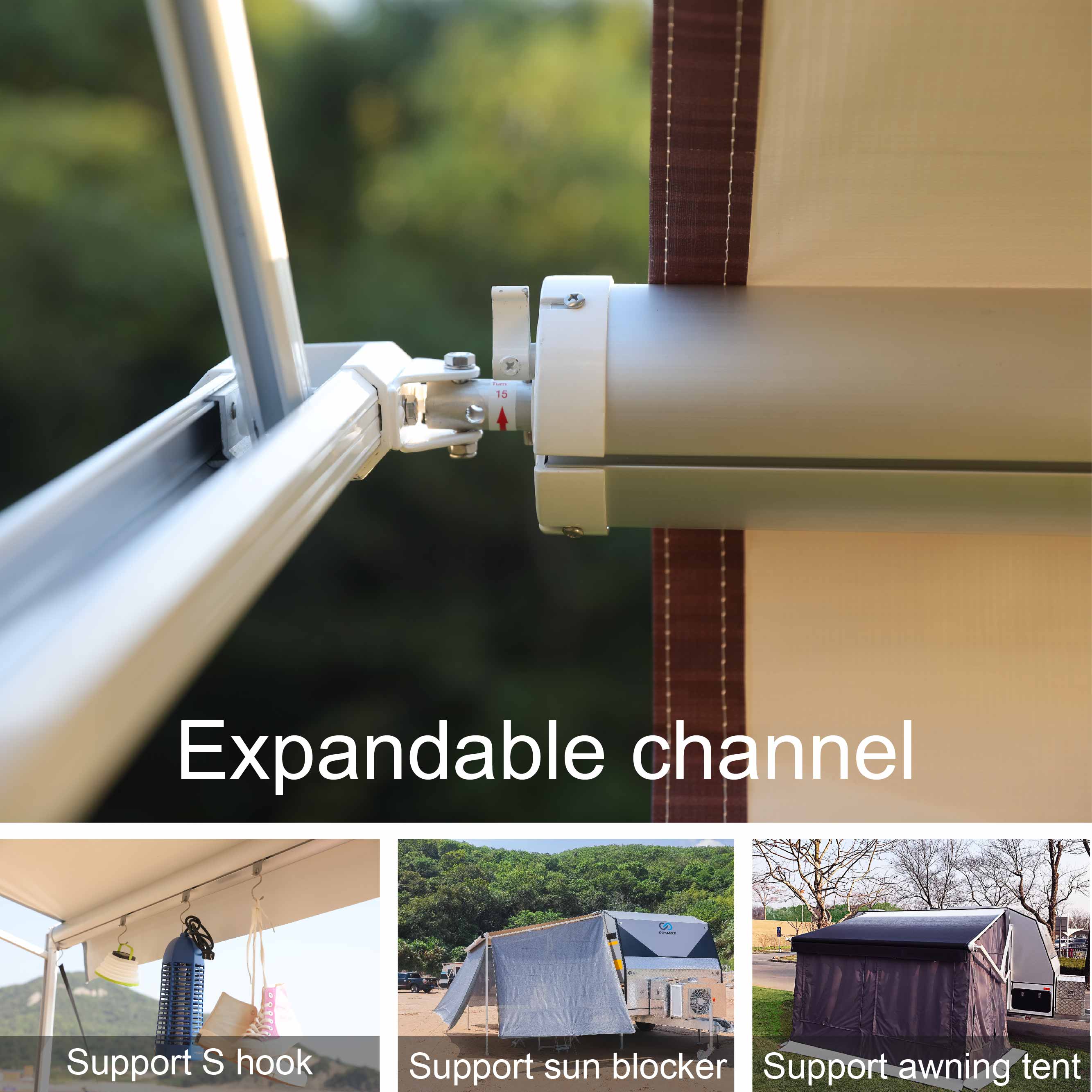 AWNLUX W5600 Manual Control RV Roll Out  Awning