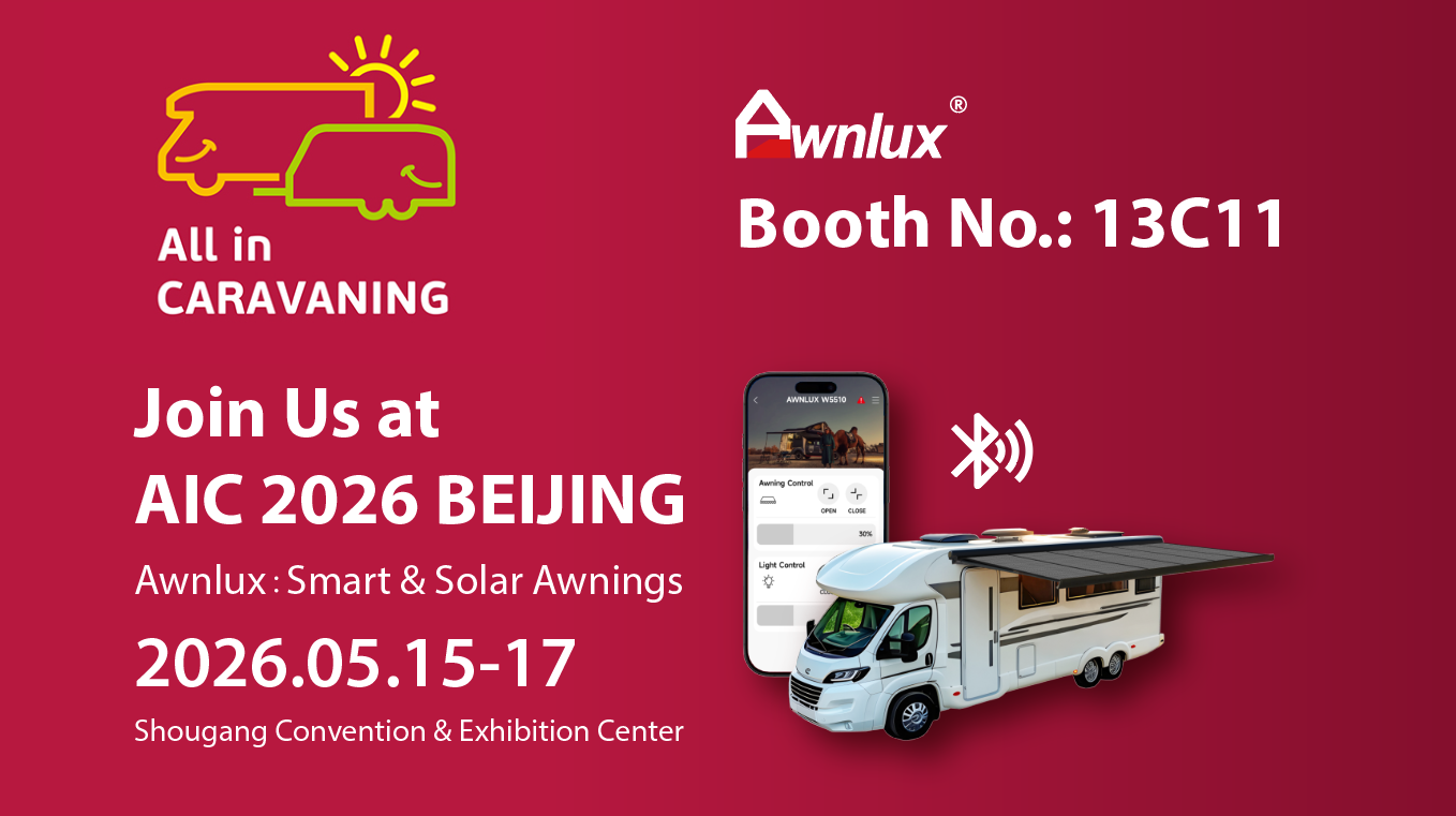 Visit Awnlux at AIC 2026: Discover the Future of Solar & Smart RV Awnings