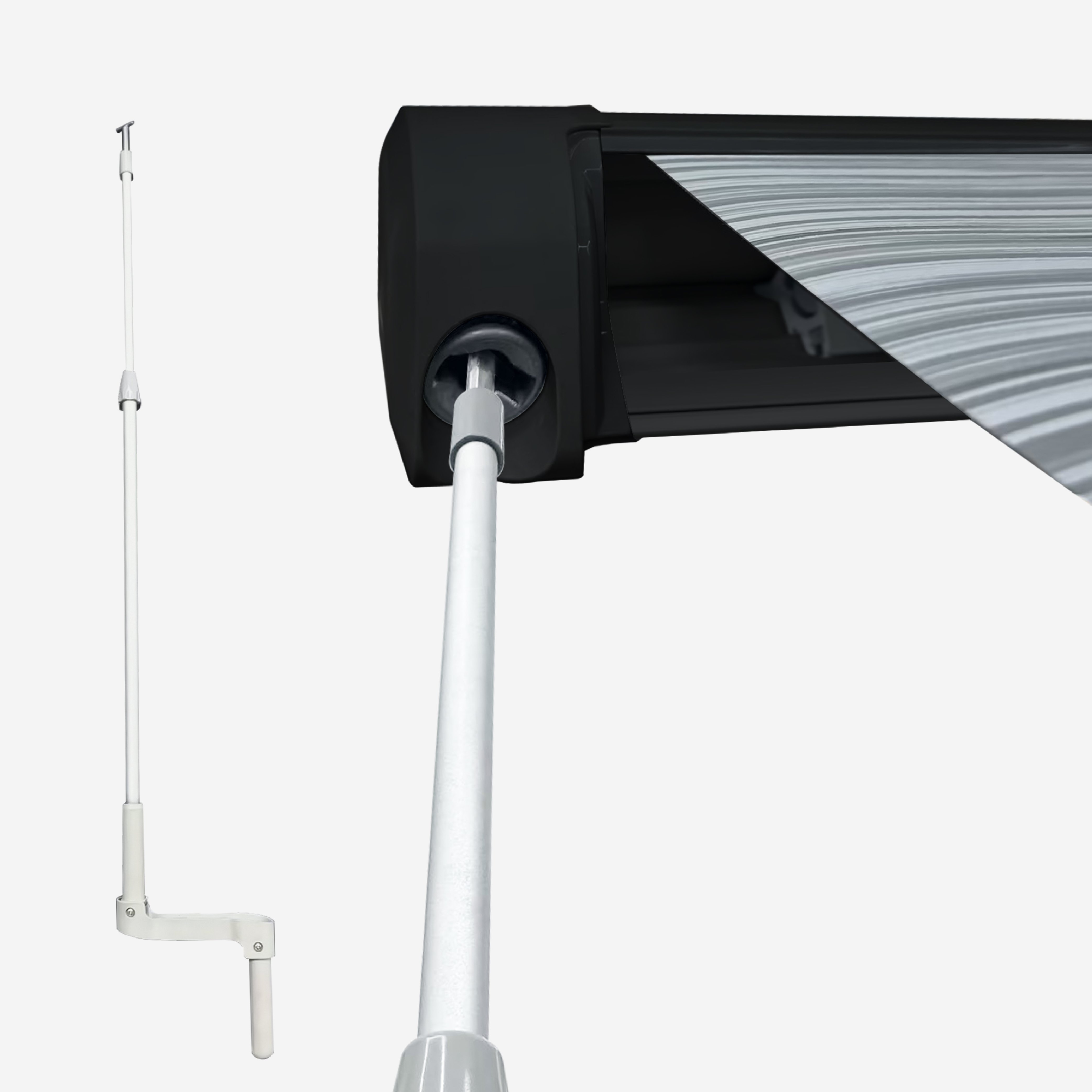 Awnlux W5810 Full Cassette RV Awning — Roof Mount for lightweight European model
