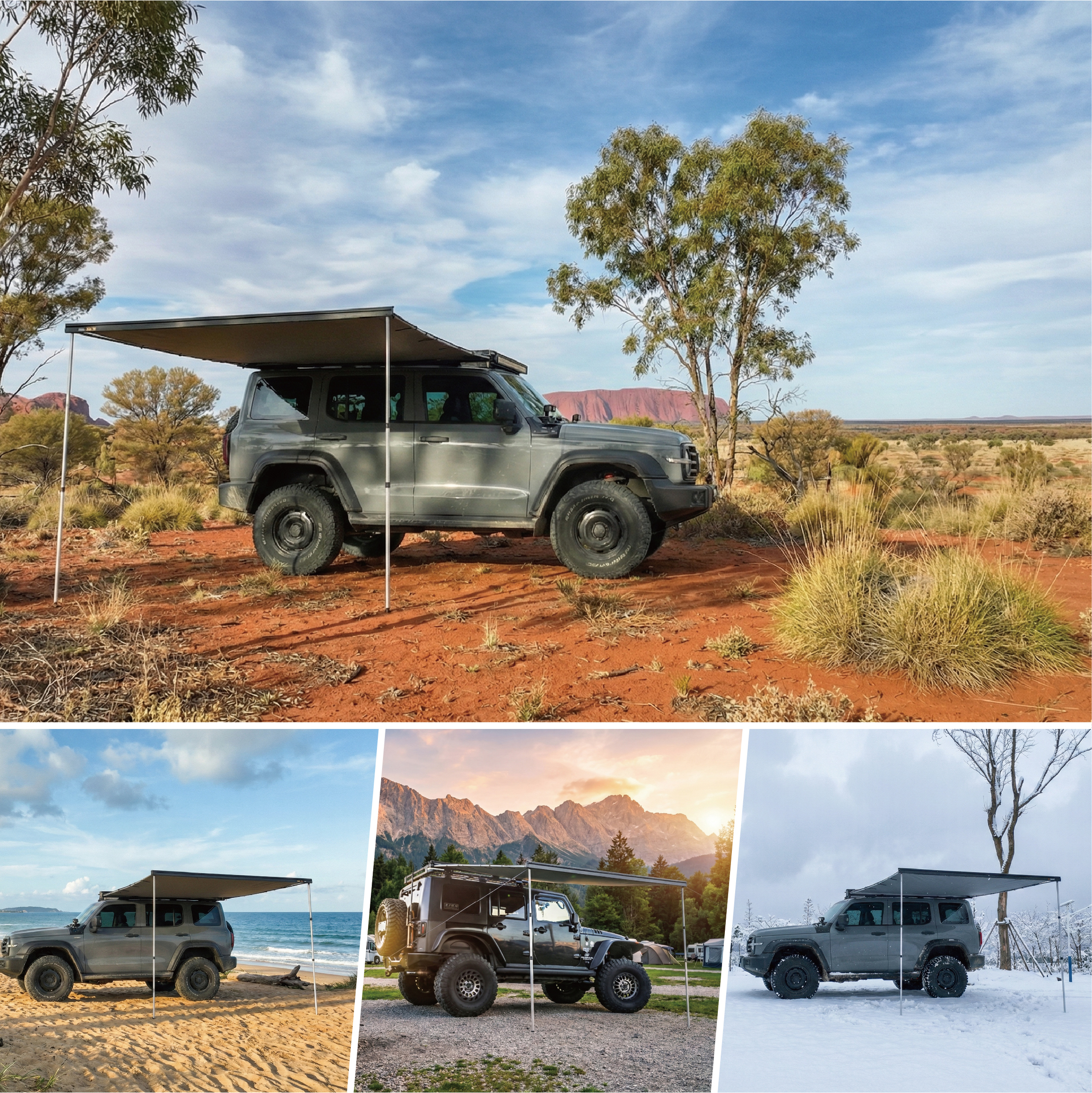 AWNLUX W5300T Semi-Automatic 4x4 Awning