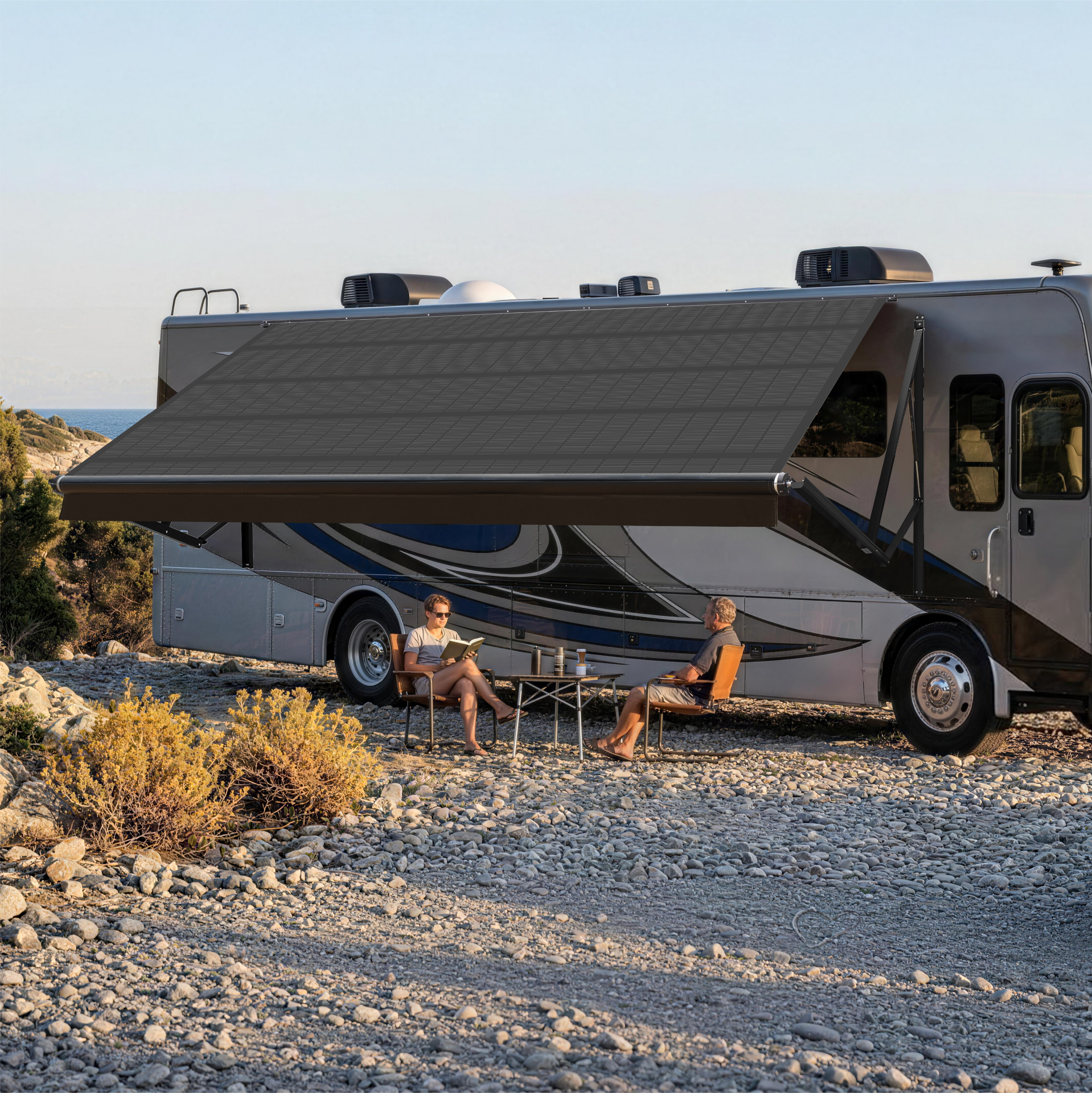 AWNLUX SA5700 Electric Flexible Solar RV Awning