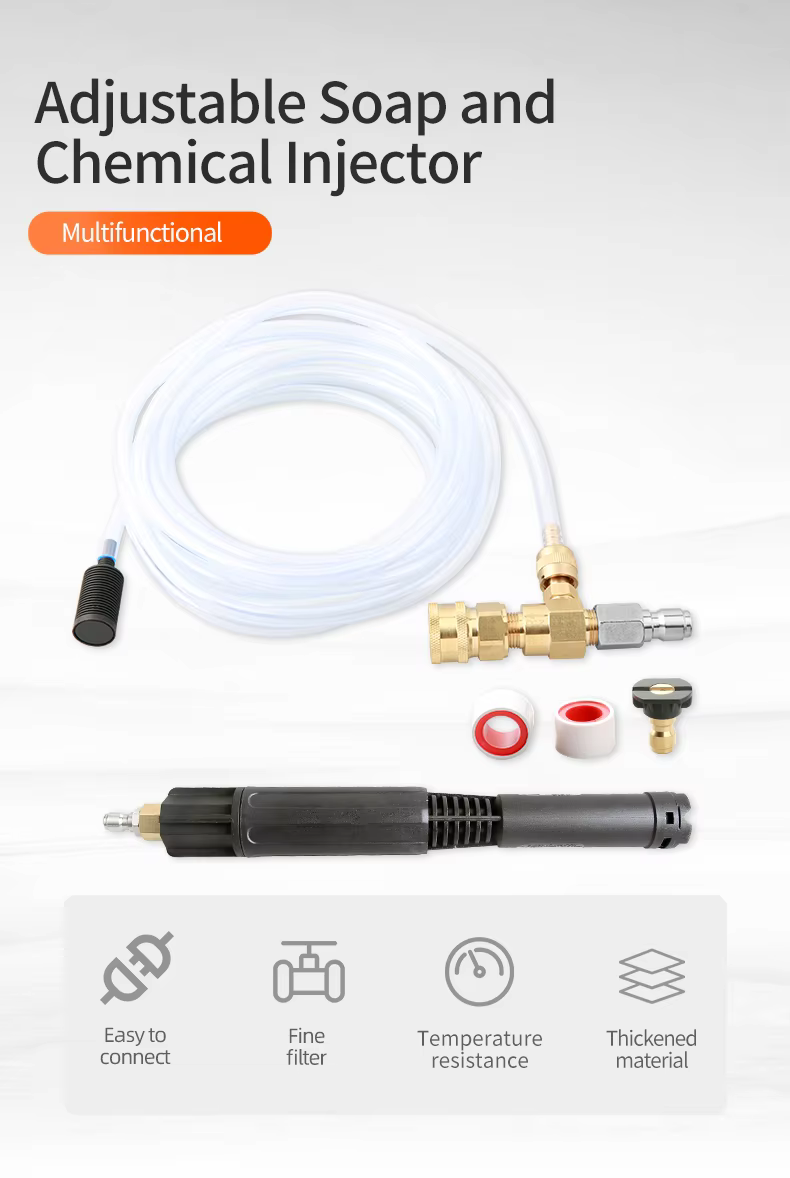 SPS 5000 PSI 3/8 Quick Connect Adjustable Soap Chemical Injector Kit High Pressure Washer Kit details