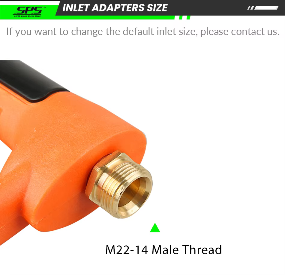SPS 4200PSI High-pressure Car Wash Water Gun - Agricultural Pressure Cleaning Gun - Orange Set Version manufacture