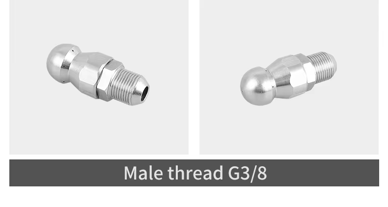 5000PSI 1/4 Inch Pressure Washer Sewer Jetter Nozzle Stainless Steel Pressure Drain Jetter Pipe Sewer Cleaning Nozzle supplier