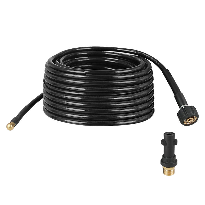 SPS 18 MPA 50 FT M22-14 Tubo per idropulitrice ad alta pressione con filettatura in cotone e ugello per fognature da 1/8