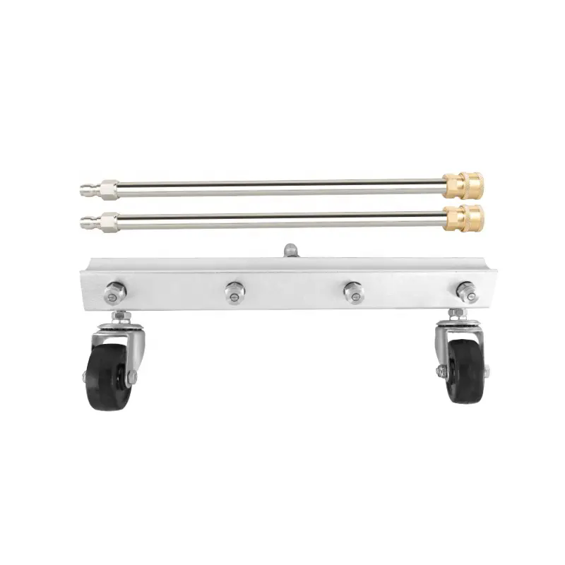 2750 PSI 190BAR Stainless Steel Pressure Washer Surface Cleaner Power Washer Surface Cleaner With Two Extension Rods