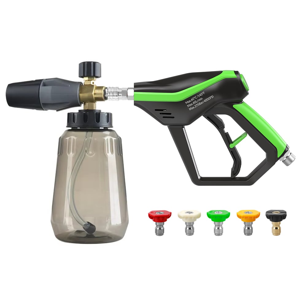 Say goodbye to stiff and awkward cleaning angles with a bendable pressure washer wand