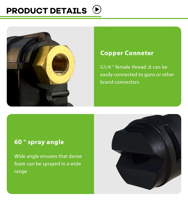 3200PSI High Pressure Long Lance Foam Cannon 1L Pressure Gun Wide Spray Snow Foam Lance For Car Washing details