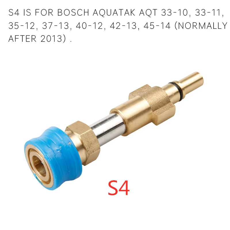 High Pressure Car Washer Accessories 1/4'' Quick Connector Snow Foam Lance Cannon Adapter supplier