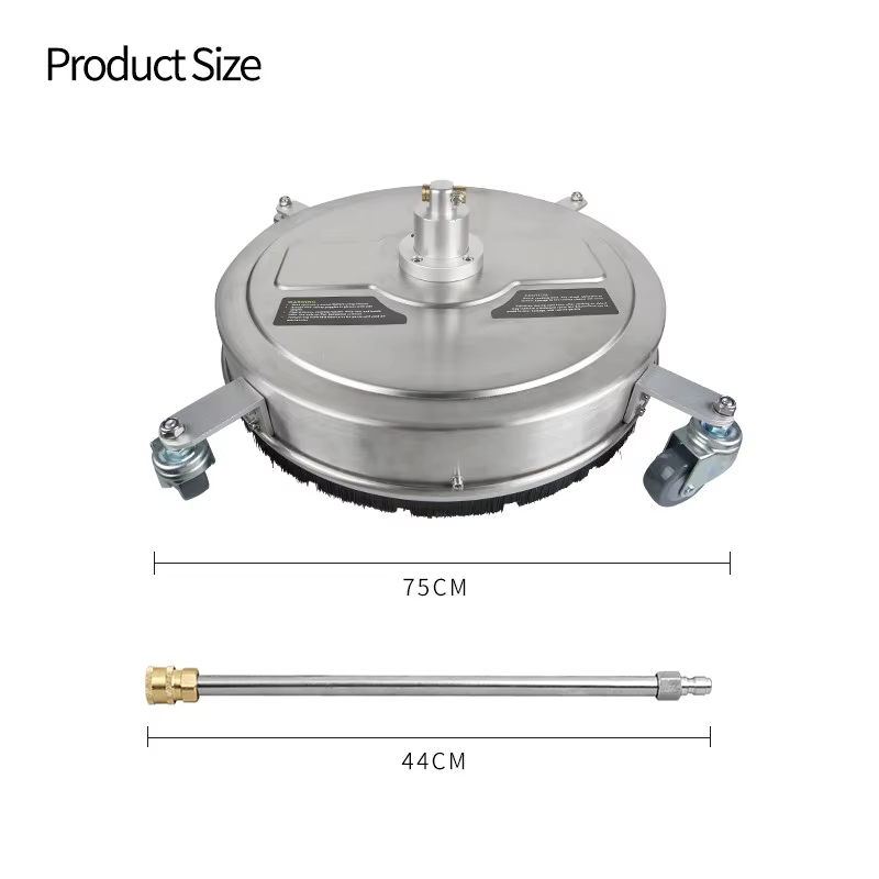 SPS 4000PSI 20 Inch Stainless Steel Rotary Pressure Washer Flat Surface Cleaner With 2 Extension Wands Set details