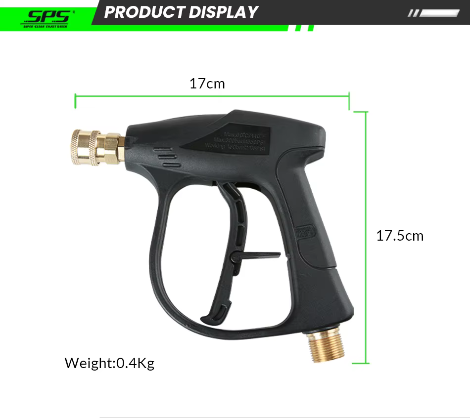 SPS High Pressure Car Washing Snow Short Gun Pressure Washer With 5 Nozzle Tips manufacture