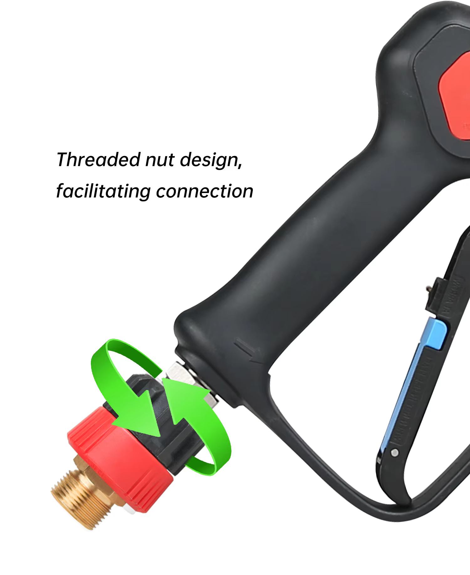 SPS 5000 PSI Anti-winding M22-14 Adapter Hose Quick Connect Pressure Washer Hose Fitting details