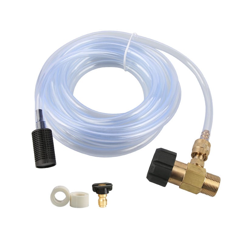 SPS 3m Siphon Hose Adjustable Soap Dispenser M22-14 Inch Chemical Injectors Kit for High Pressure Washer
