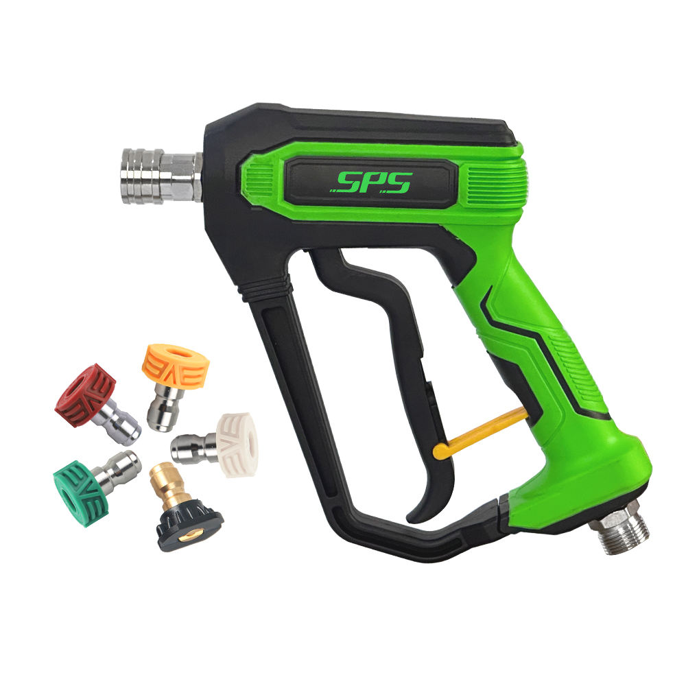 SPS 5000PSI Pistola wysokiego ciśnienia Przemysłowa pistoletowa myjka ciśnieniowa z pięcioma kolorowymi dyszami Pistolet wodny do mycia samochodów