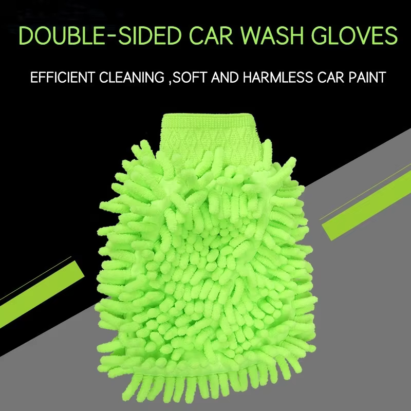 SPS HOT Sale Car Clean Wash Glove Soft Microfiber details