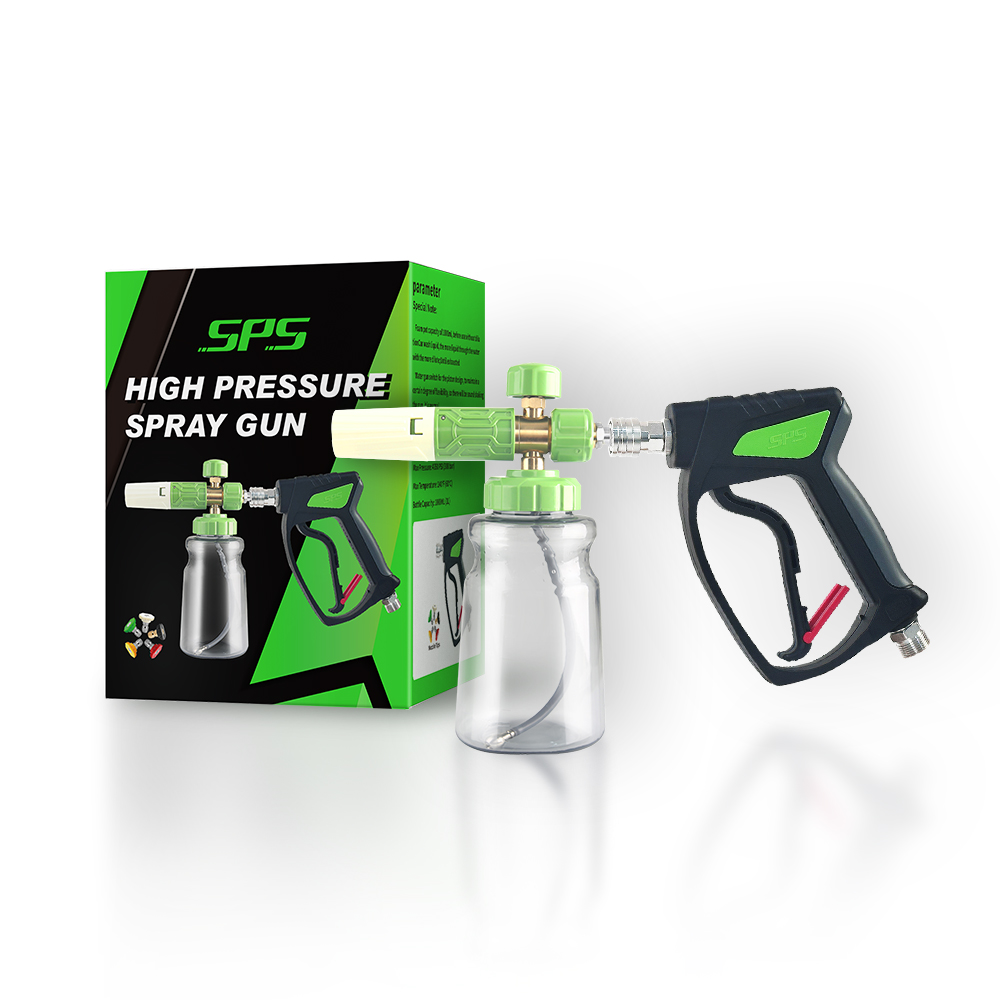 SPS Car Wash Foam Cannon Gun Adjustable Pressure Washer Gun With Snow Foam Lance Jet Bottle Kit