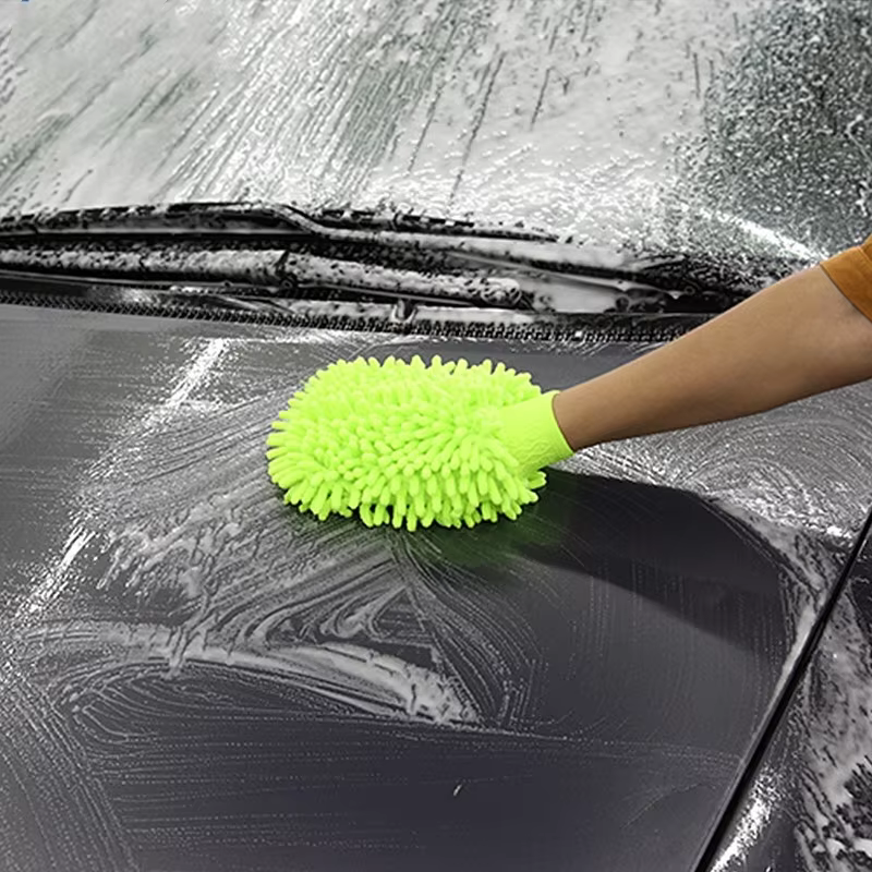 SPS HOT Sale Car Clean Wash Glove Soft Microfiber factory