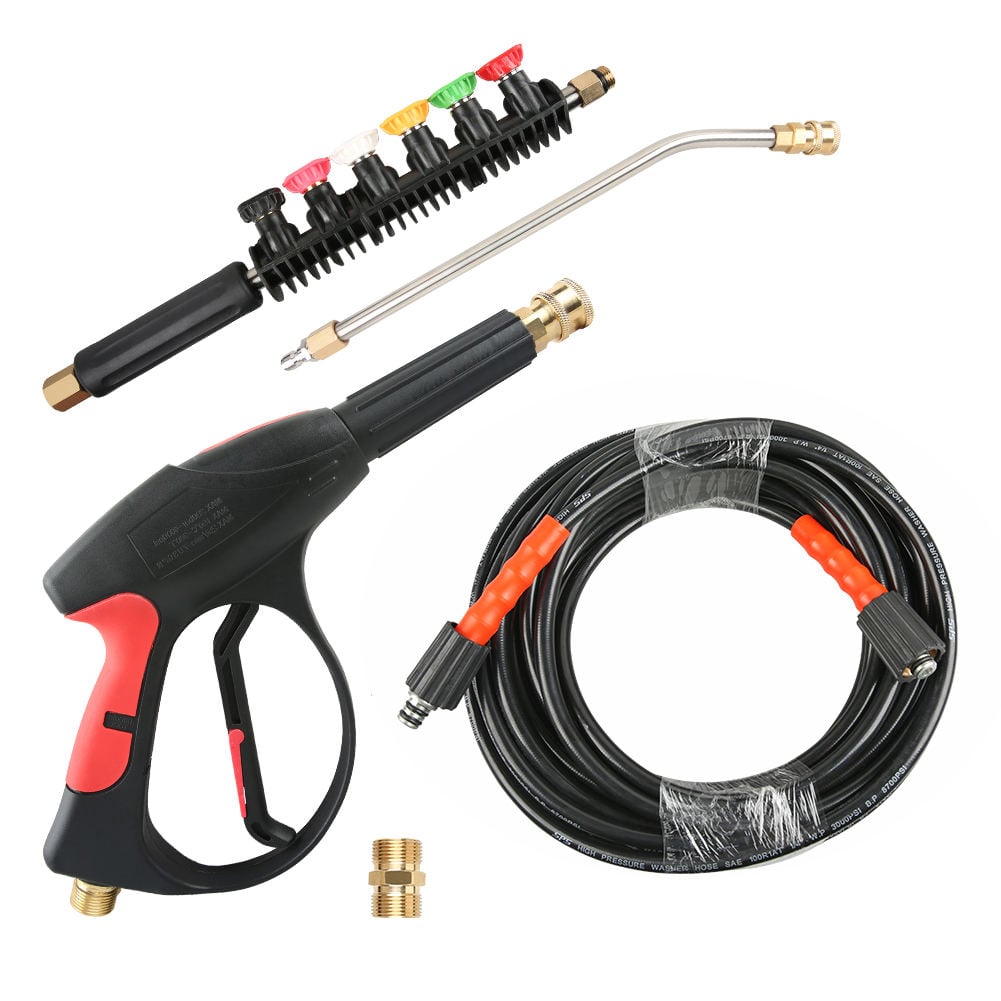 SPS High Pressure Washing 50FT Hose Spare Part Water Spray Gun Set 4000 PSI Car Washer Water Gun