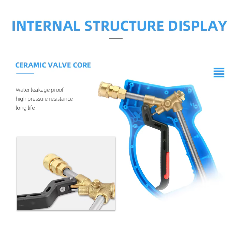 SPS 5000PSI Heavy Duty Commercial High Pressure Gun Multi Water Spray Gun 3/8 Inch Swivel Fitting Car Cleaning Gun Car Wash supplier