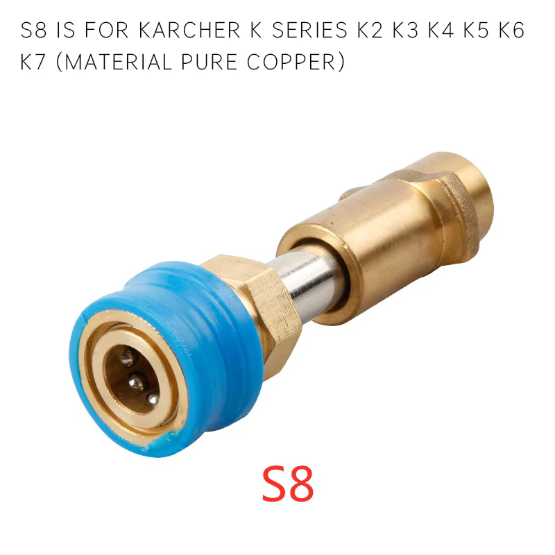 High Pressure Car Washer Accessories 1/4'' Quick Connector Snow Foam Lance Cannon Adapter supplier