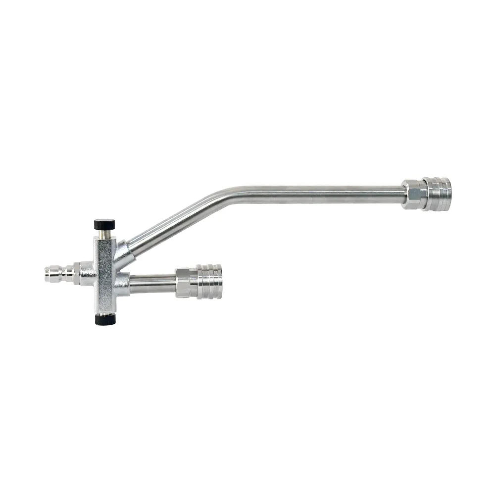 Stainless Steal High Pressure Car Washer Water Gun Accessories 1/4 Quick Connect Socket Dual Purpose Spray Rod