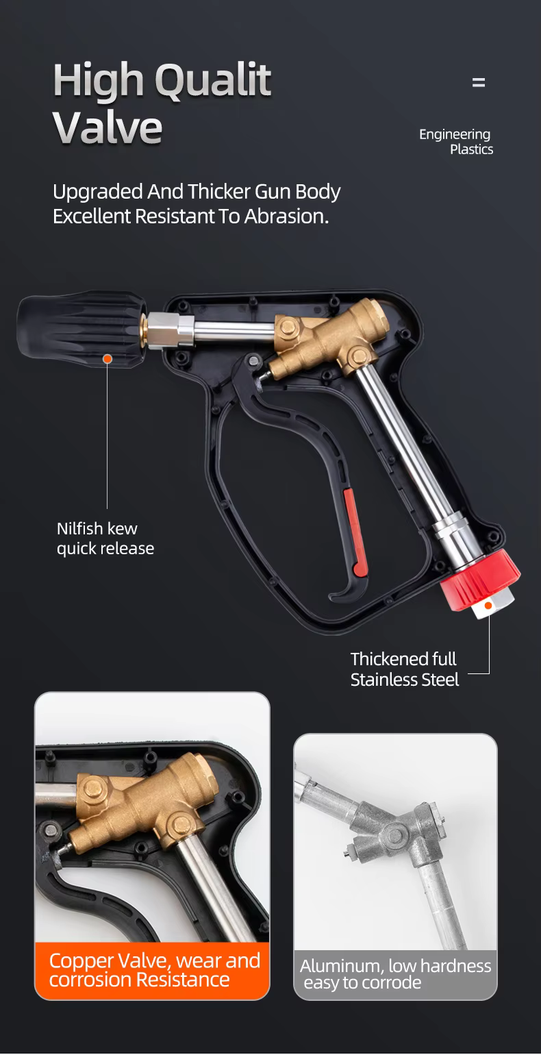 SPS Brand New 5000 PSI High Pressure Water Spray Trigger Cleaning Gun Car Wash Equipment Supplier manufacture
