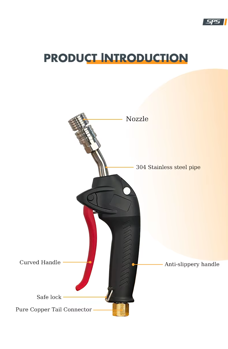 SPS 5000PSI High Pressure Washer Solid Brass Valve 3/8 Female Connect Trigger Gun Car Wash Spray Short Gun supplier