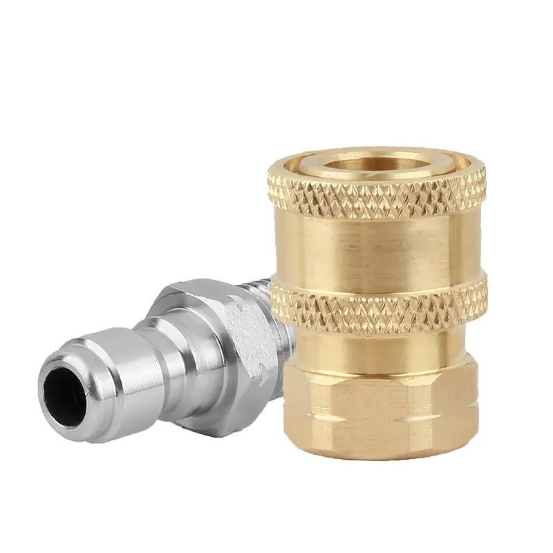 SPS NPT 1/4 Quick Plug Quick Coupling Stainless Steel Copper High Pressure Washer Car Wash Fitting