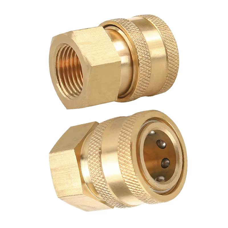 SPS 1/2 Inch NPT Quick Coupling Brass Quick Connector Pressure Washer Fitting Adapter Quick Couple factory