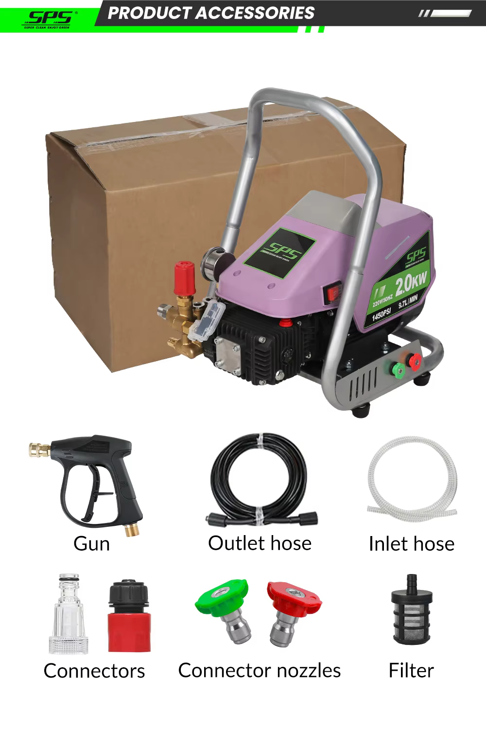 New Electric High Pressure Cleaner Machine 220v 150Bar Portable Cold Water Jet Surface Cleaner Equipment for Road Floor Cleaning  supplier