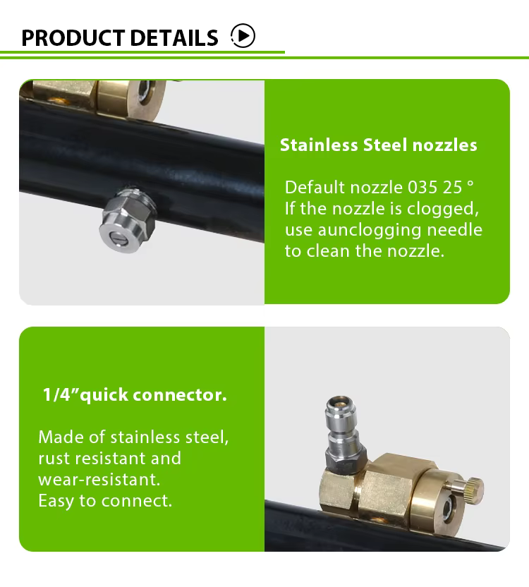 4000PSI High Pressure Car Under Body Chassis Washer Undercarriage Cleaner Water Broom Cleaner Kit For 1/4" Connector factory